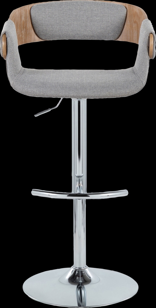Takeda II Light Gray Adjustable Barstool, Set of 2 - Thumbnail - Image 9