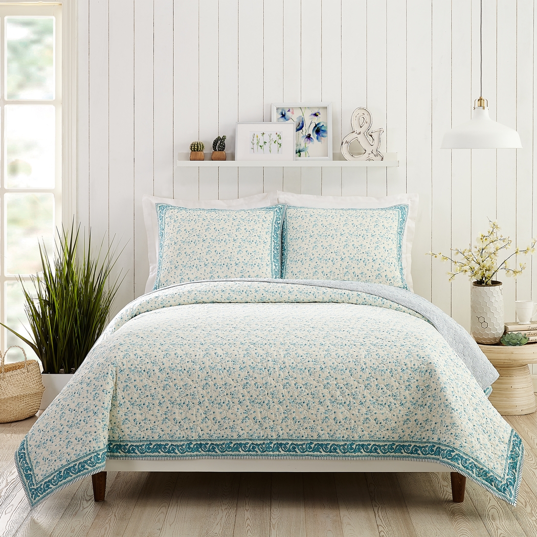 Myari Blue Standard Decorative Pillow - Thumbnail - Image 2