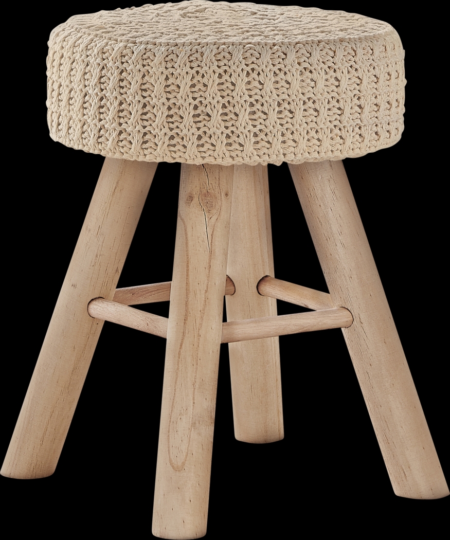 Taldeco Beige Ottoman - Thumbnail - Image 1