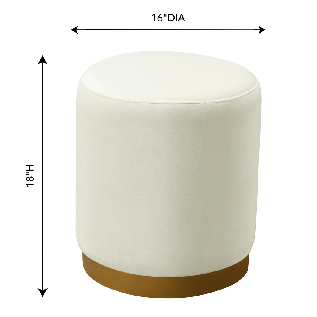 Talia Ren Cream Ottoman - Thumbnail - Image 5