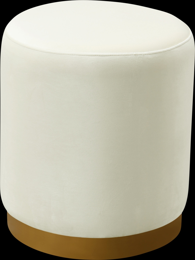 Talia Ren Cream Ottoman - Thumbnail - Image 1