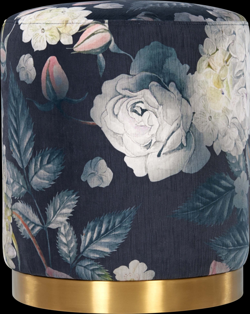 Talia Ren Navy Ottoman - Thumbnail - Image 1