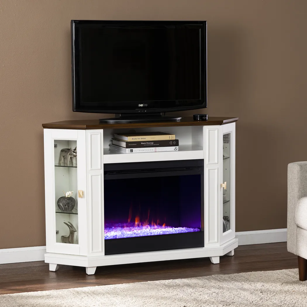 Taliferro I White 46 in. Console, With Color Changing Electric Fireplace - Image 8
