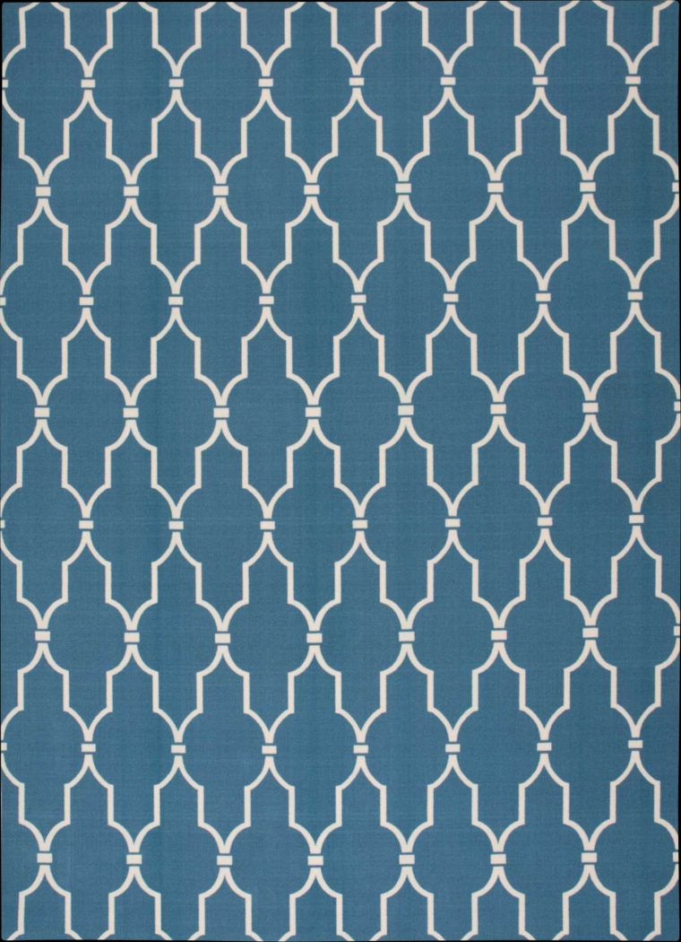 Taliya Navy 8' x 11' Indoor/Outdoor Rug - Thumbnail - Image 1