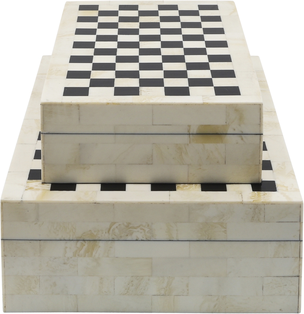 Tallapoosa White Decorative Box, Set of 2 - Thumbnail - Image 3