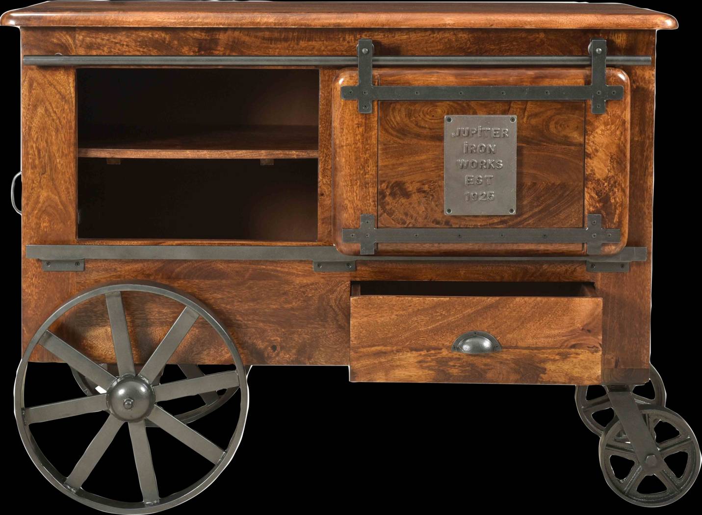 Tallheim Brown Wine Cart - Thumbnail - Image 5