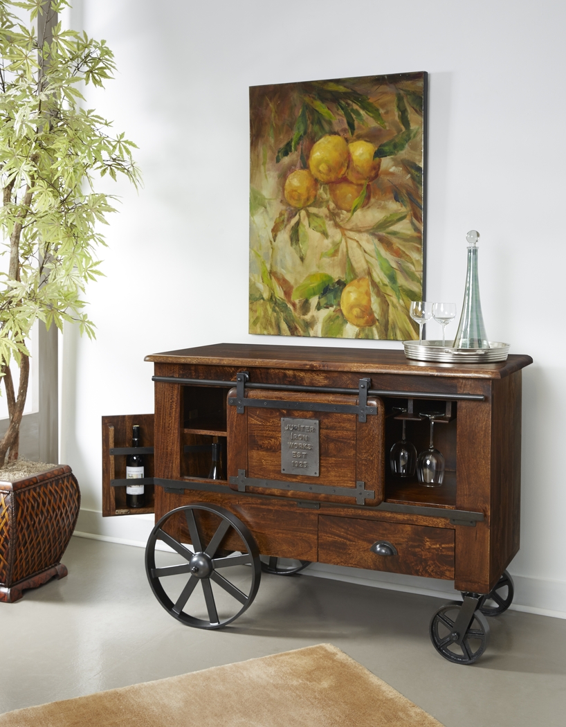 Tallheim Brown Wine Cart - Thumbnail - Image 7