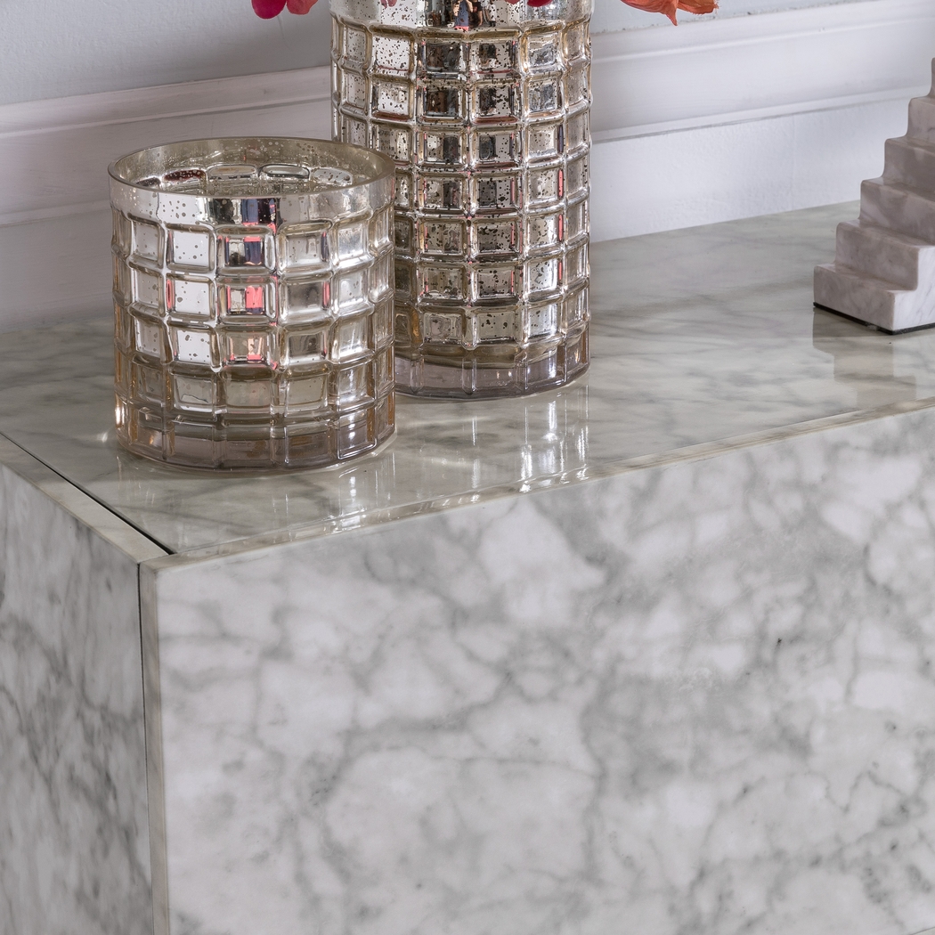 Tallin Gray 57 in. Console with Electric Fireplace - Thumbnail - Image 3