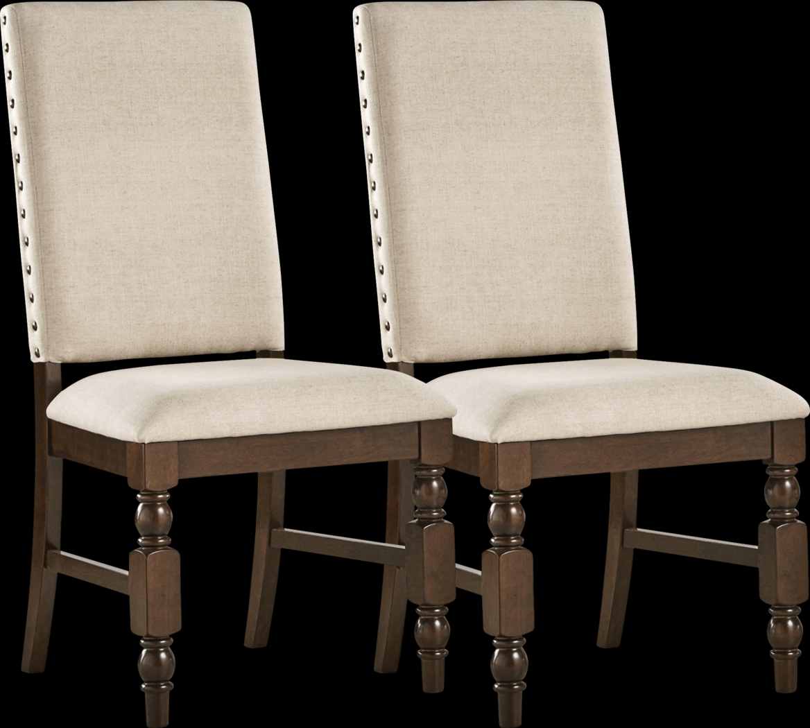 Tallmadge Beige Side Chair (Set of 2) - Thumbnail - Image 1