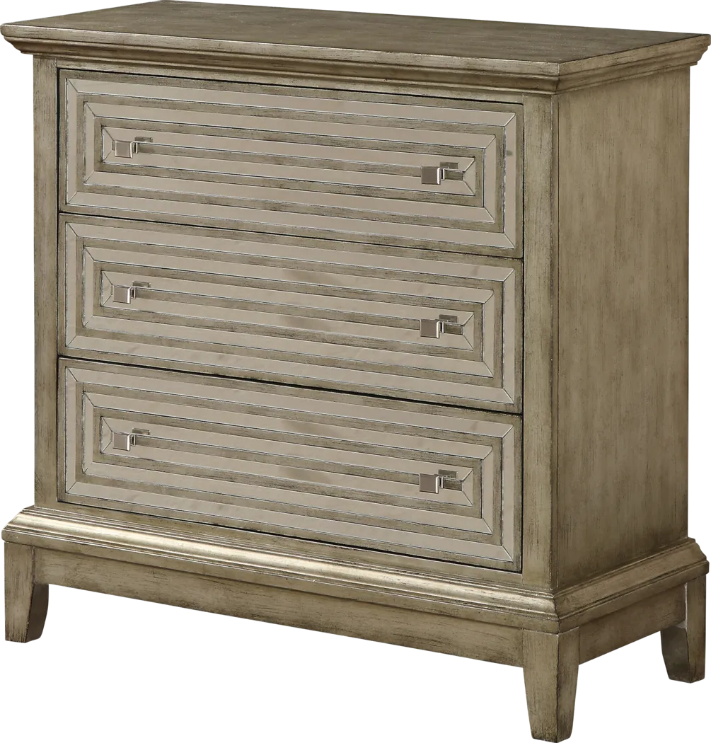 Tally Golden Beige Accent Cabinet - Thumbnail - Image 1