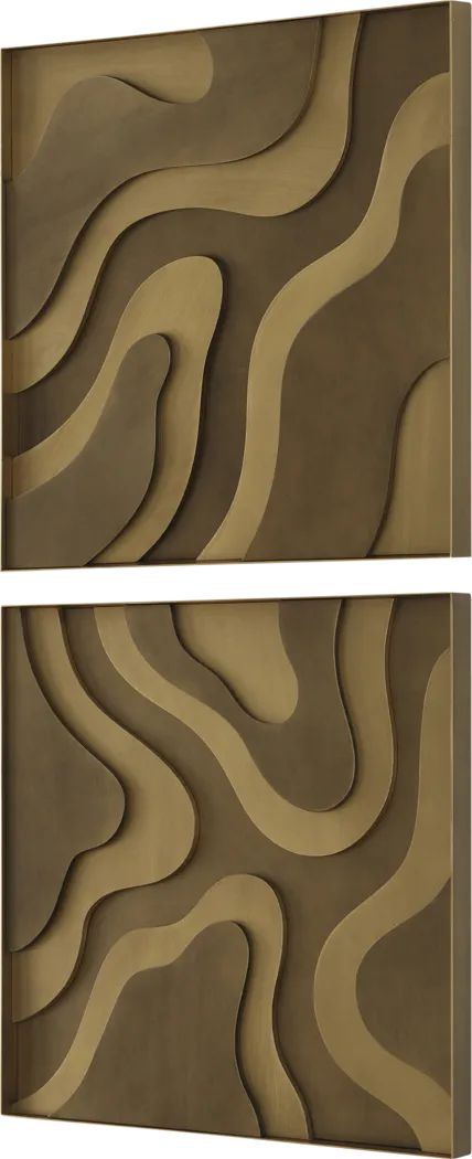 Talma Brown Wall Decor, Set of 2 - Image 4