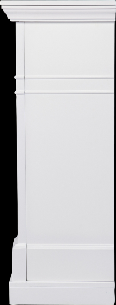 Talmadge III White 48 in. Console With Smart Electric Fireplace - Thumbnail - Image 4