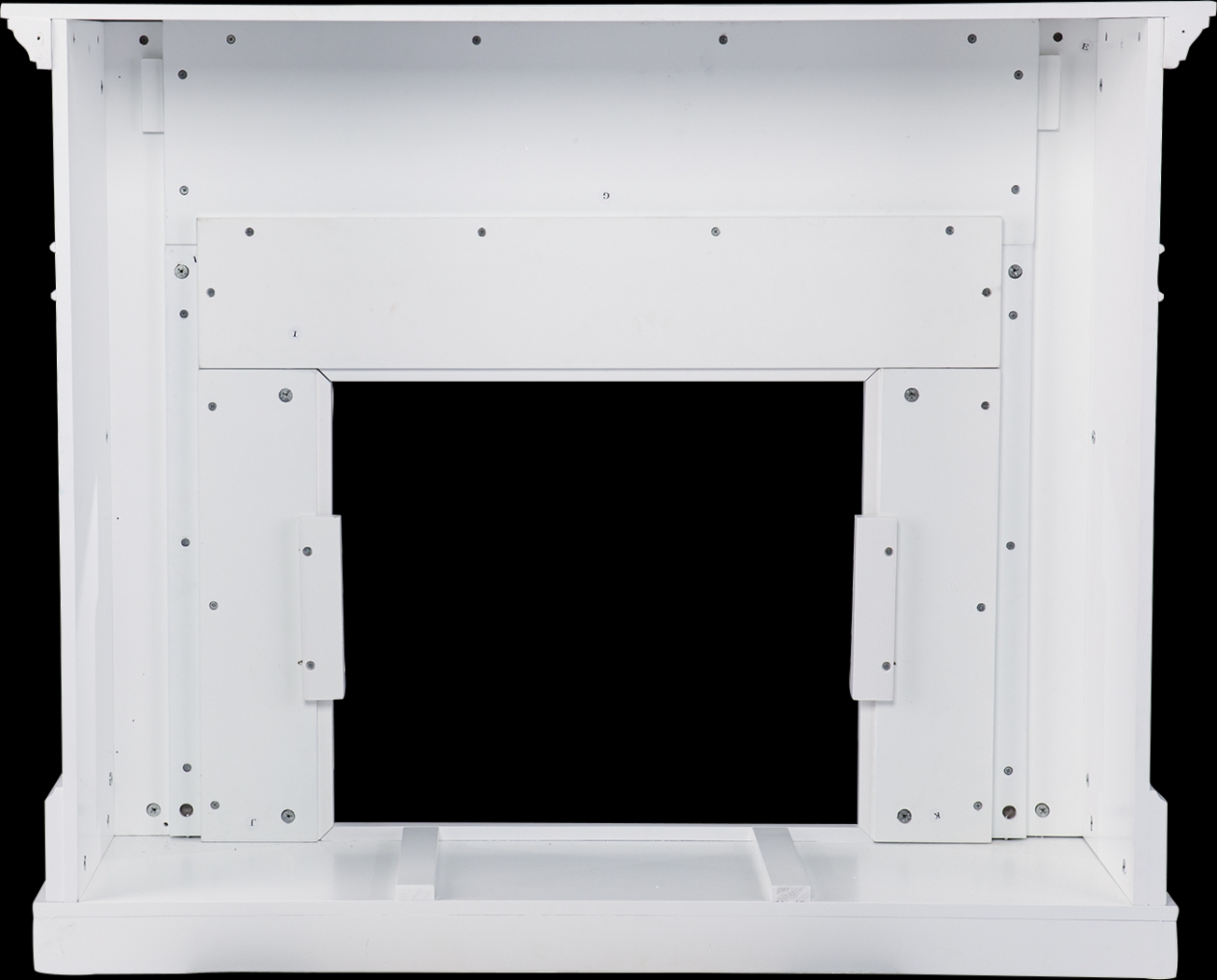 Talmadge IV White 48 in. Console With Touch Panel Electric Fireplace - Thumbnail - Image 2