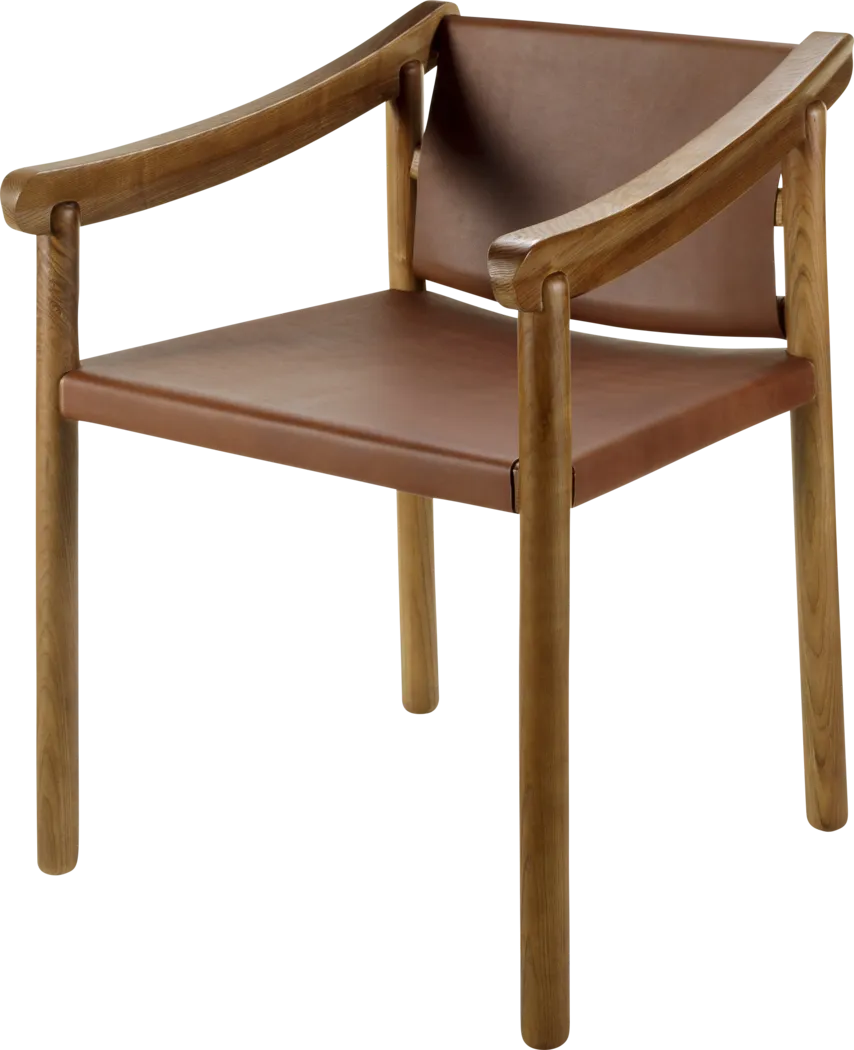 Talna Brown Arm Chair - Thumbnail - Image 1