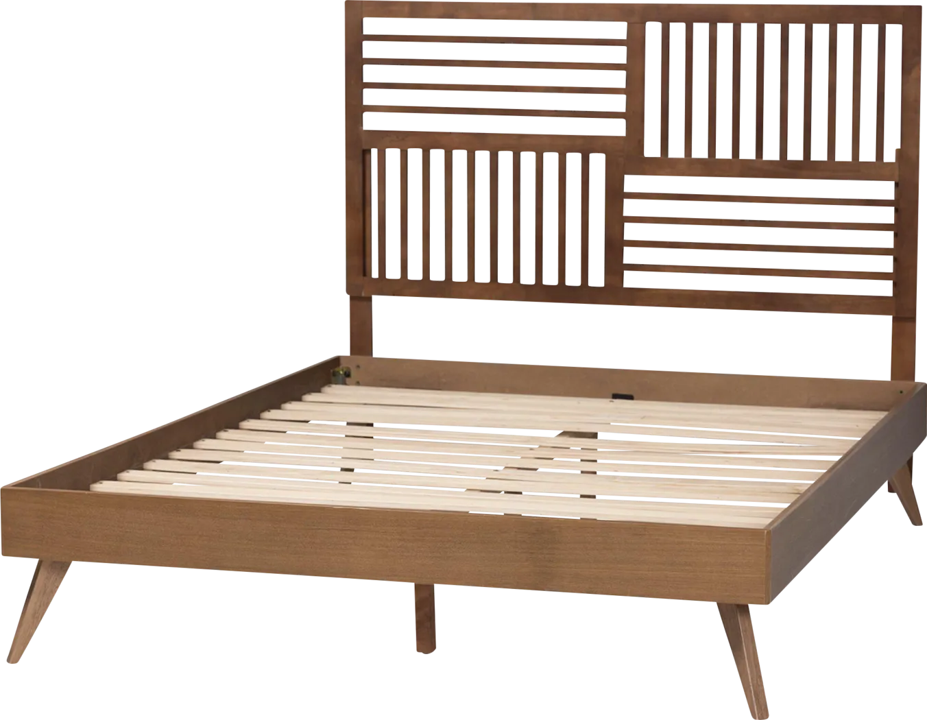 Talora Brown Queen Platform Bed - Thumbnail - Image 4