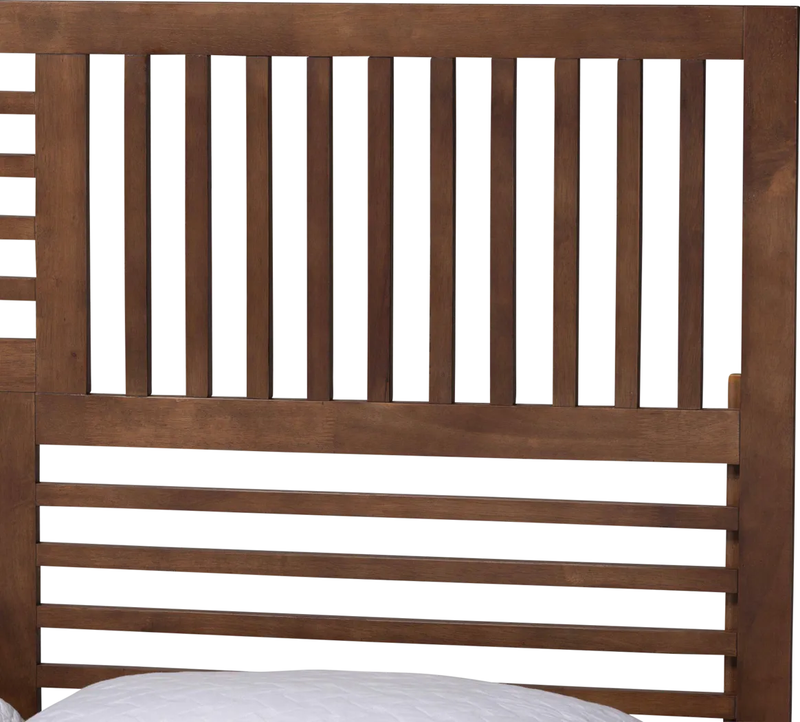 Talora Brown Queen Platform Bed - Thumbnail - Image 6