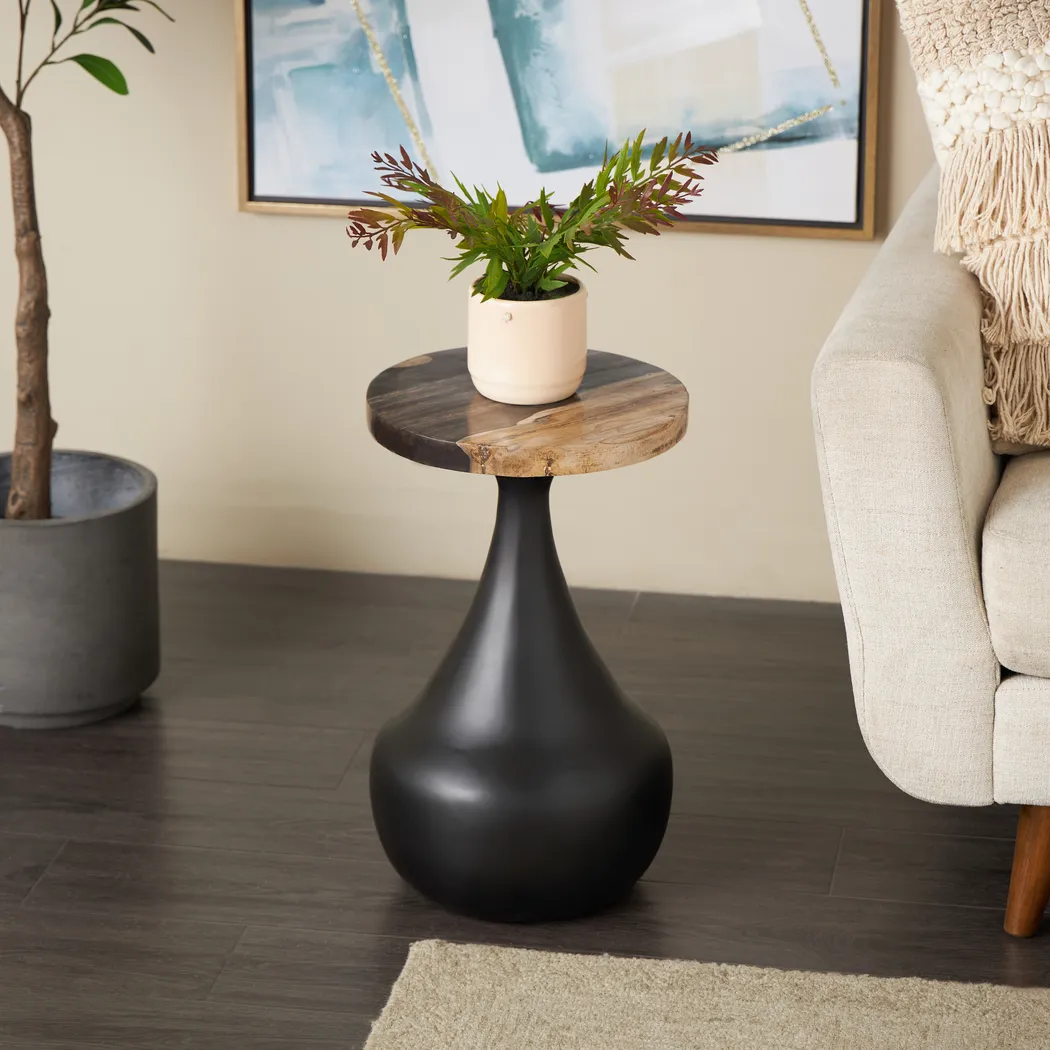 Taloru Black Accent Table - Thumbnail - Image 2