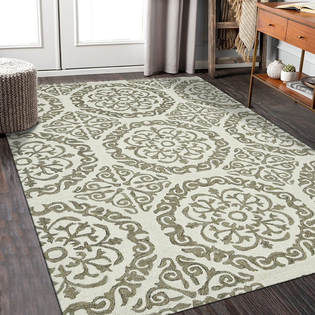 Talsworth Ivory 5' x 7'6 Rug - Thumbnail - Image 2