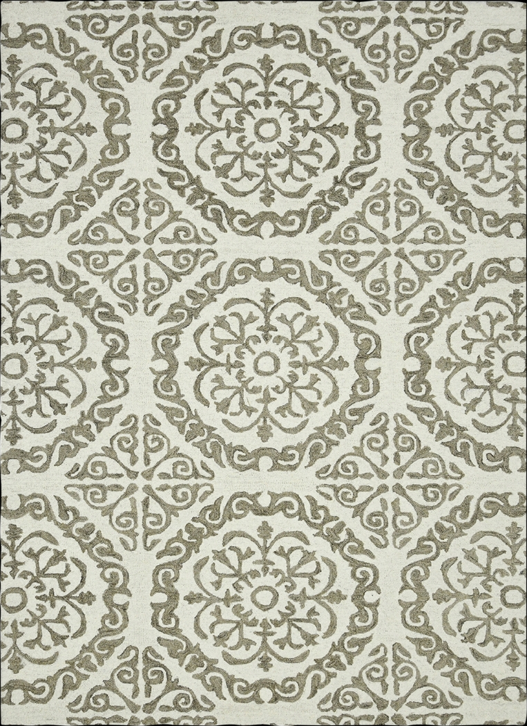 Talsworth Ivory 7'6 x 9'6 Rug - Thumbnail - Image 1