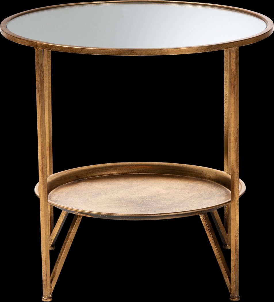Talton Gold Accent Table - Thumbnail - Image 3