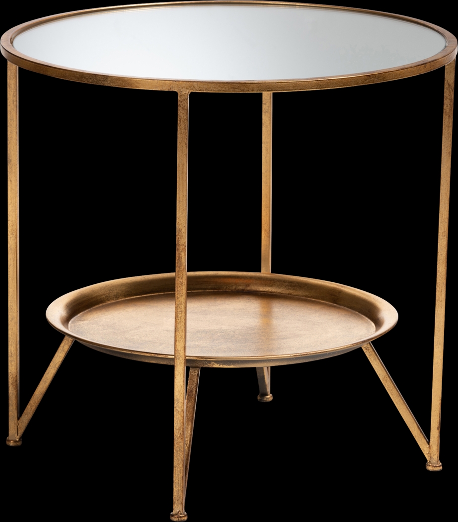 Talton Gold Accent Table - Thumbnail - Image 1