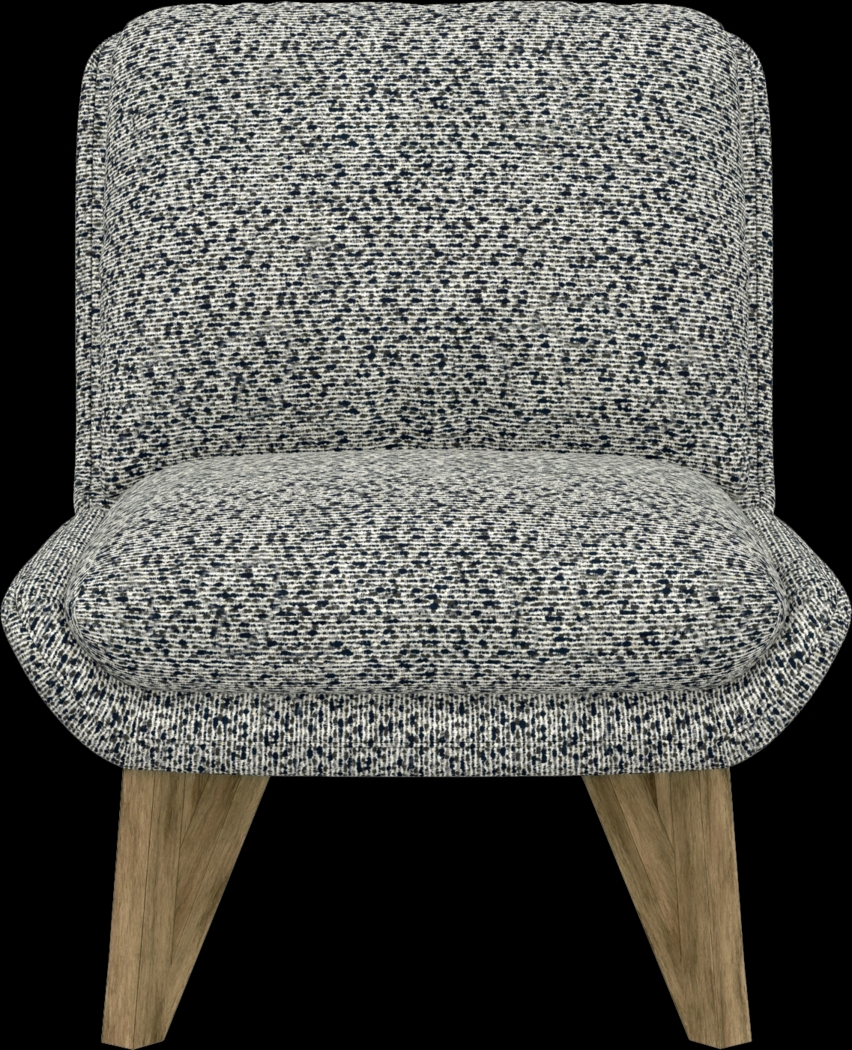 Talwrn Blue Armless Accent Chair - Thumbnail - Image 3