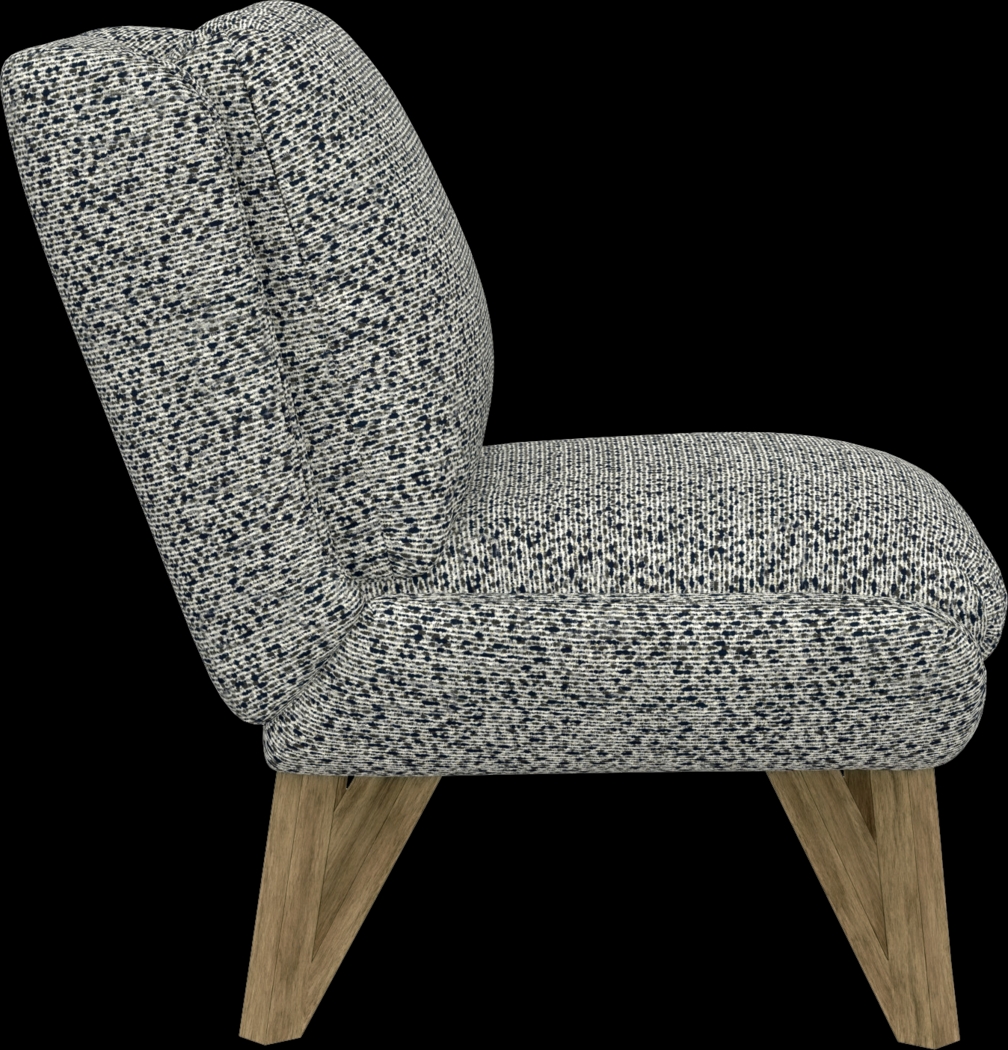 Talwrn Blue Armless Accent Chair - Thumbnail - Image 4