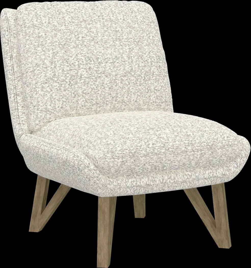 Talwrn Dark Gray Armless Accent Chair - Thumbnail - Image 1