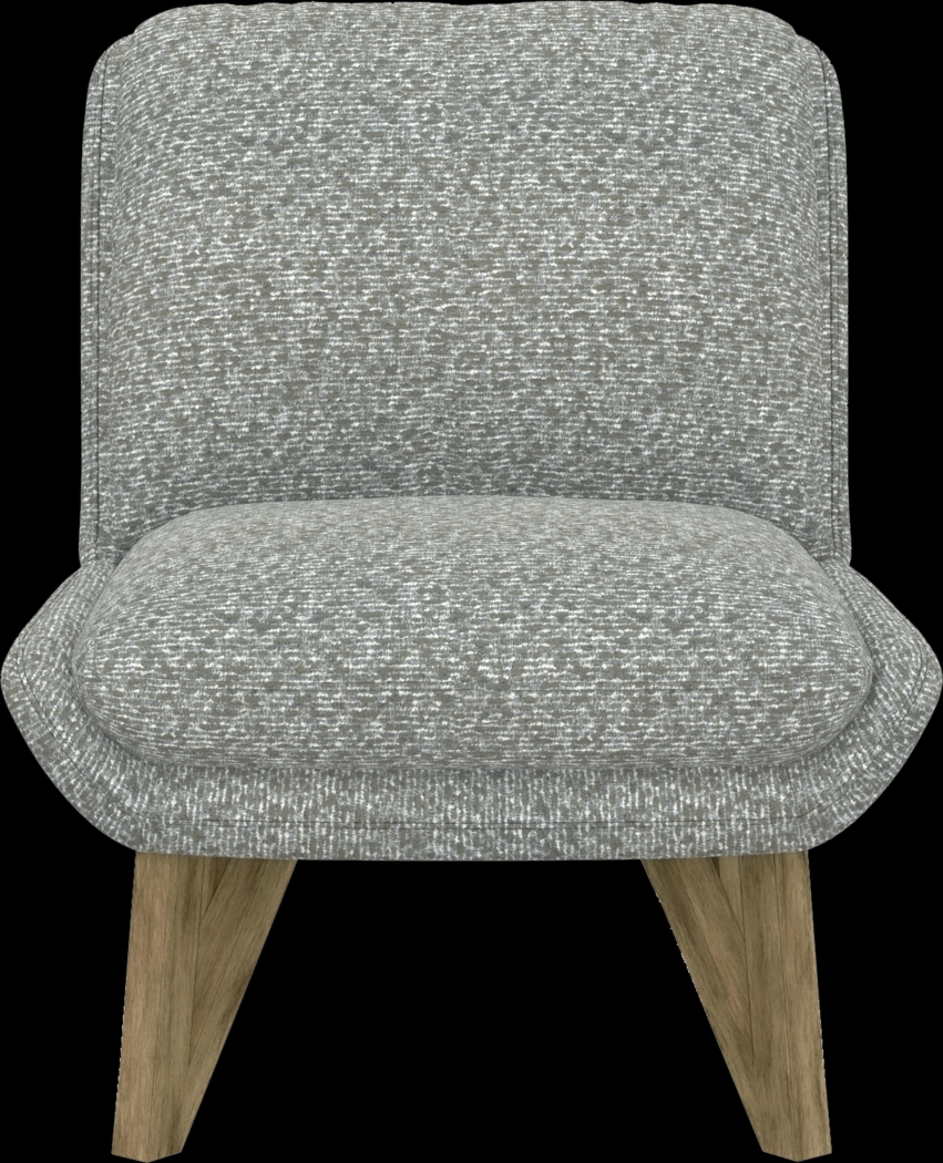 Talwrn Gray Armless Accent Chair - Thumbnail - Image 3