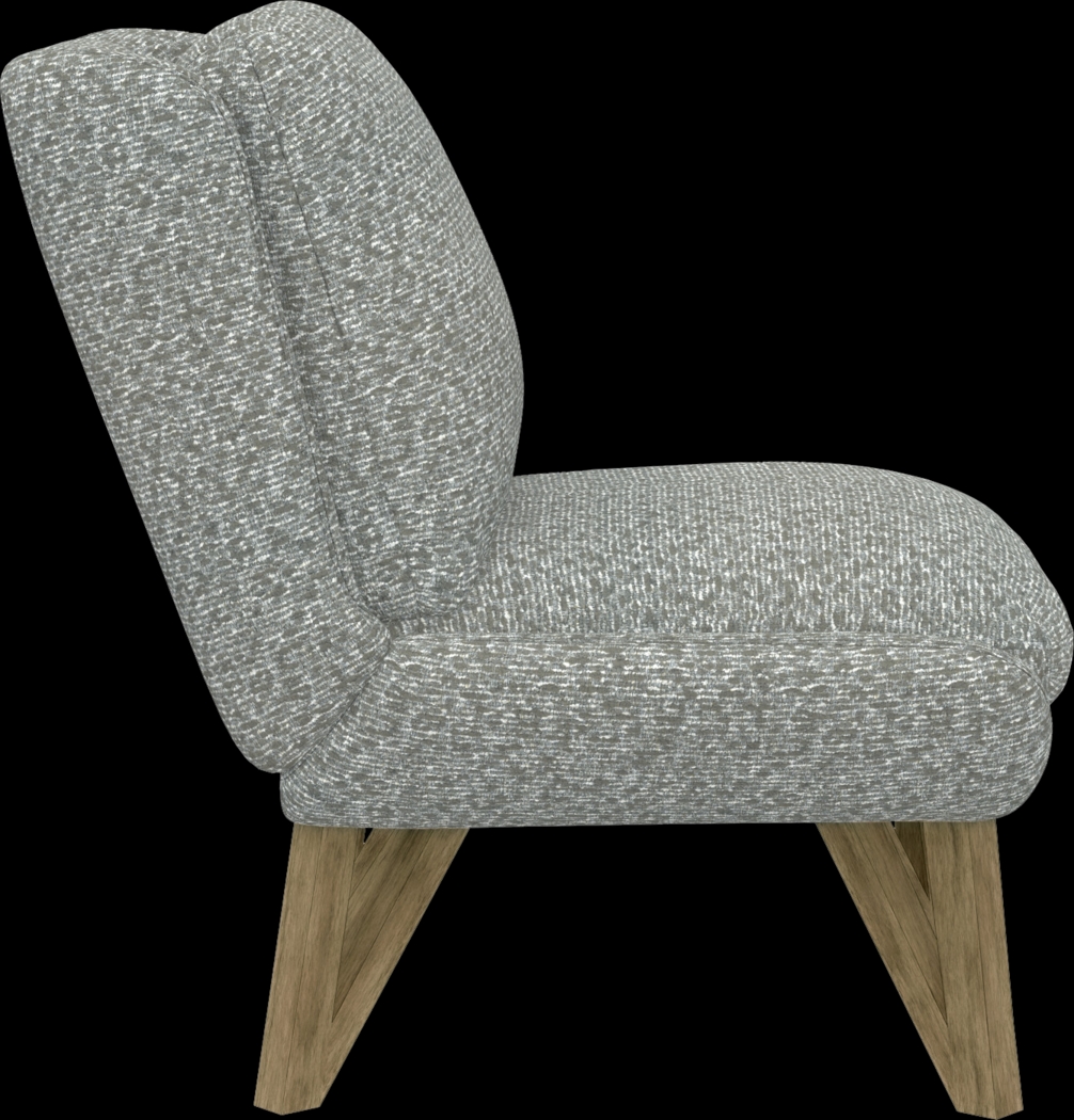 Talwrn Gray Armless Accent Chair - Thumbnail - Image 4