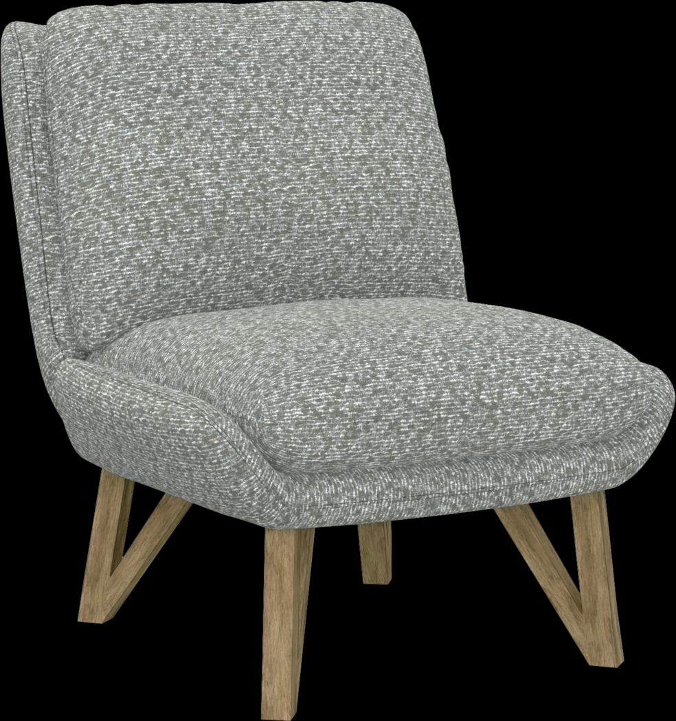 Talwrn Gray Armless Accent Chair - Thumbnail - Image 1