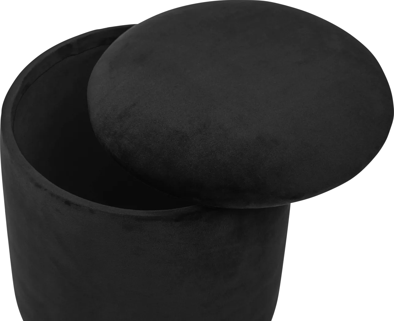 Tamar Ann Black Storage Ottoman - Thumbnail - Image 2