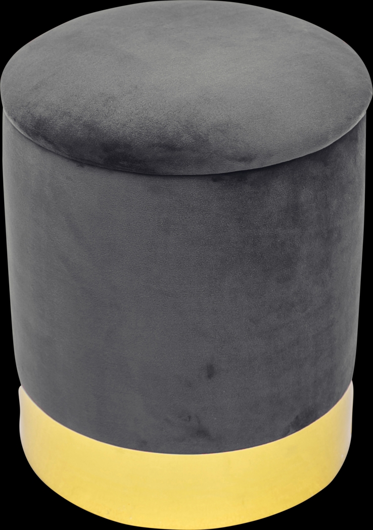 Tamar Ann Gray Storage Ottoman - Thumbnail - Image 1