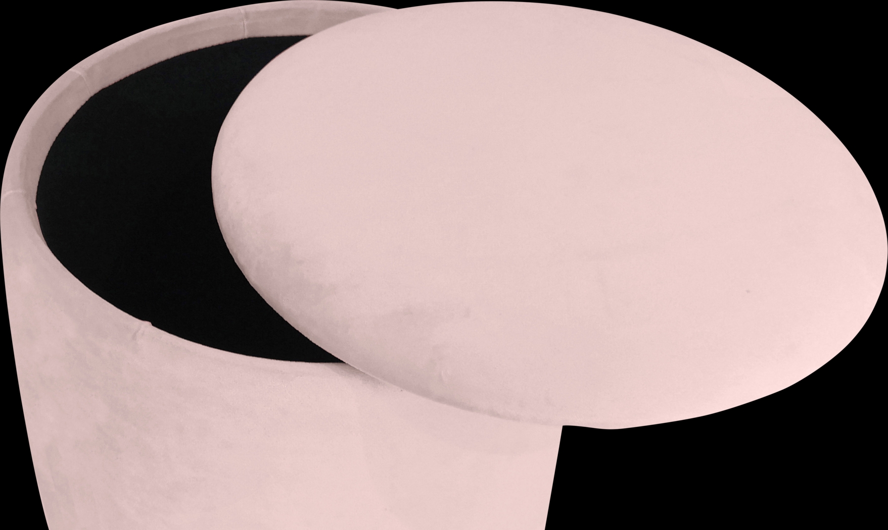 Tamar Ann Pink Blush Storage Ottoman - Thumbnail - Image 2