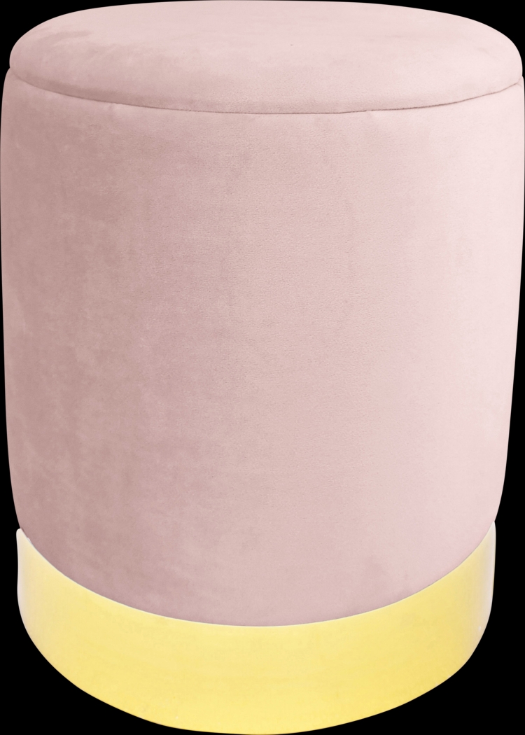 Tamar Ann Pink Blush Storage Ottoman - Thumbnail - Image 1