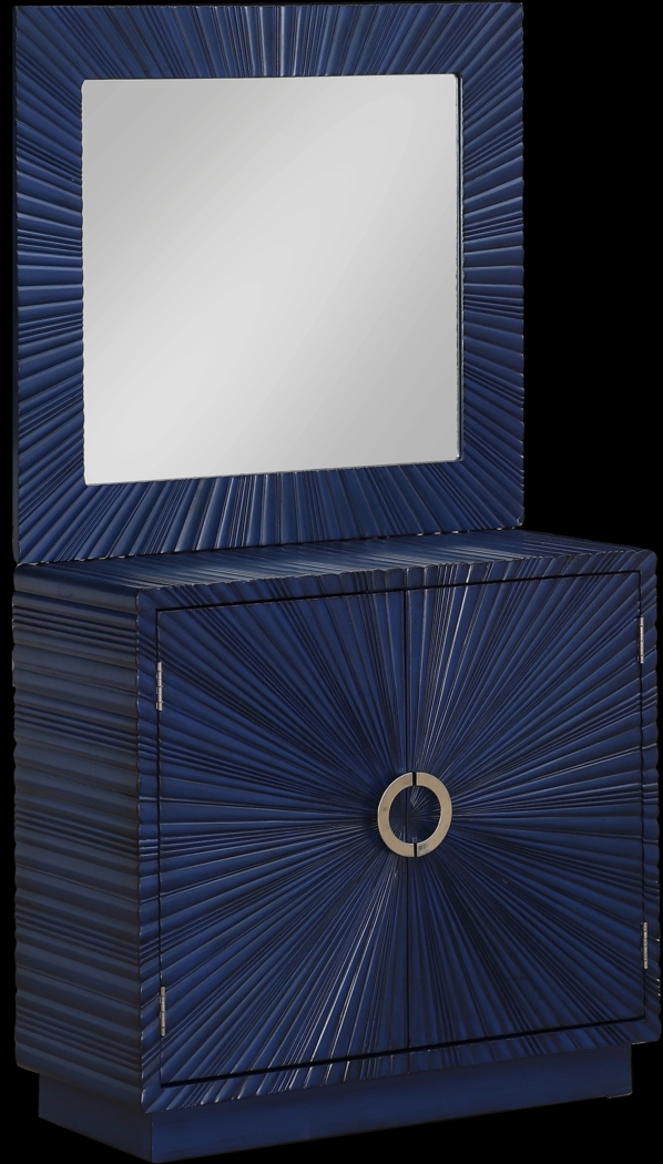 Tamar Blue Cabinet and Mirror Set - Thumbnail - Image 2