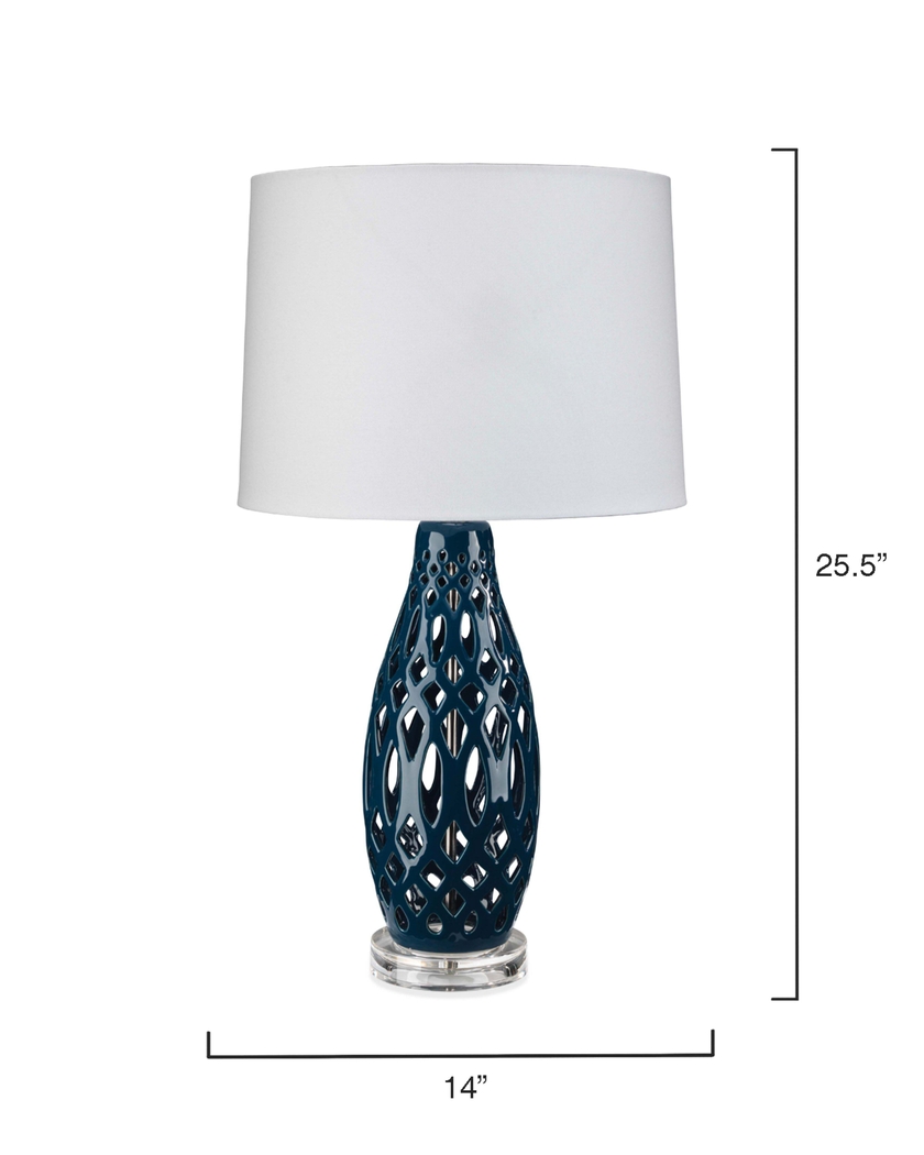 Tamarack Hollow Blue Lamp - Thumbnail - Image 3