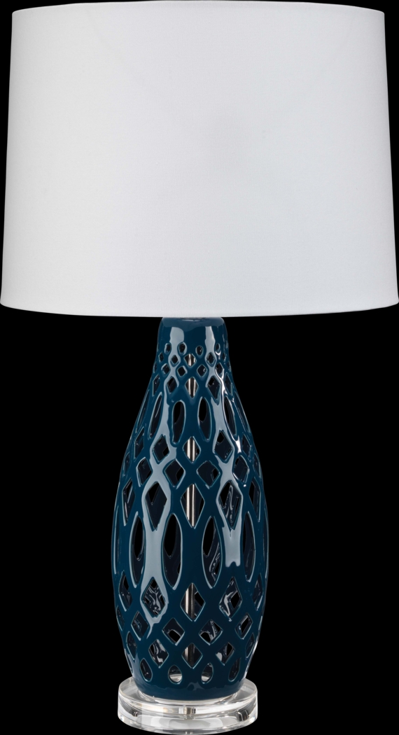 Tamarack Hollow Blue Lamp - Thumbnail - Image 1