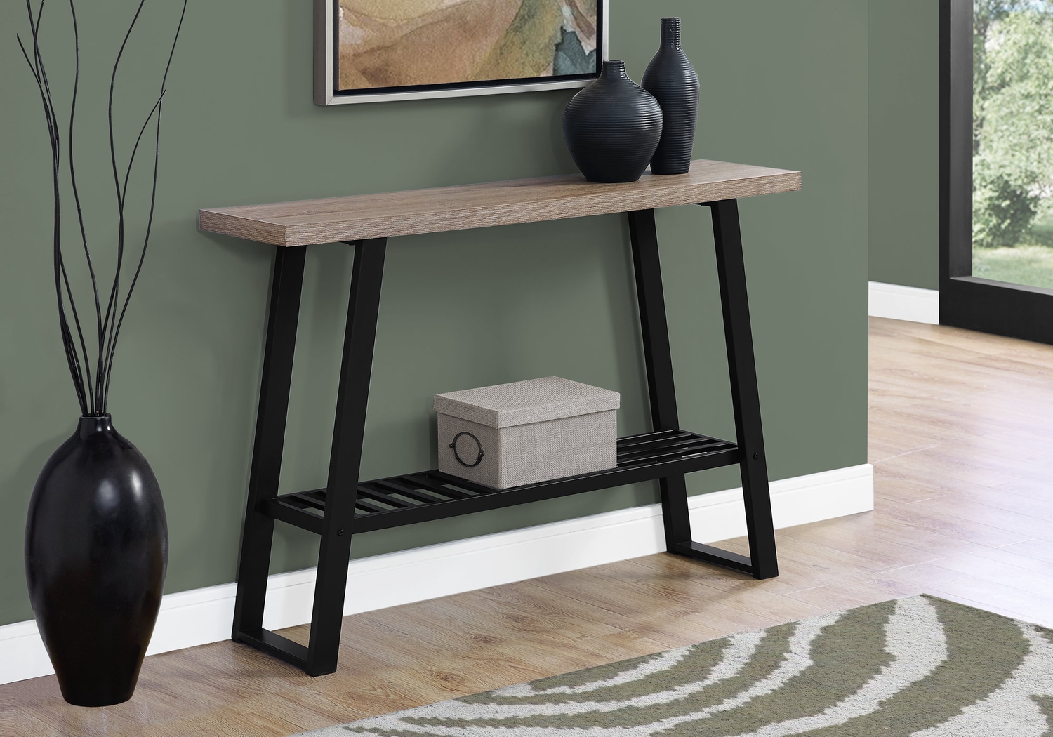 Tamarron Taupe Sofa Table - Thumbnail - Image 2