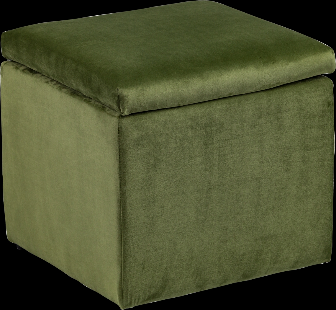 Tamassee Green Ottoman - Thumbnail - Image 1