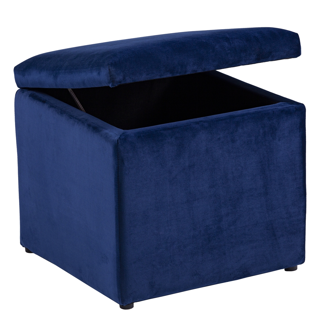 Tamassee Navy Ottoman - Thumbnail - Image 2