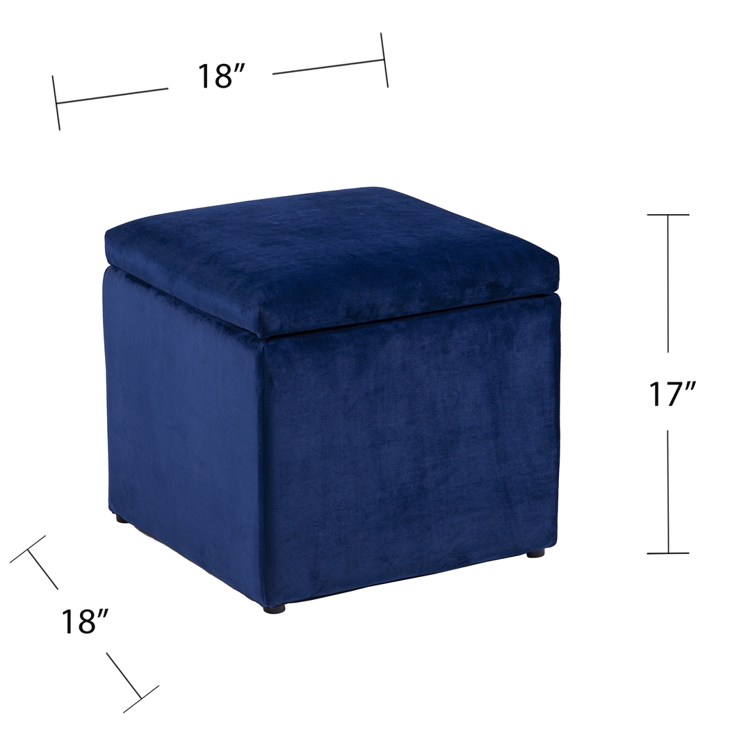 Tamassee Navy Ottoman - Thumbnail - Image 5