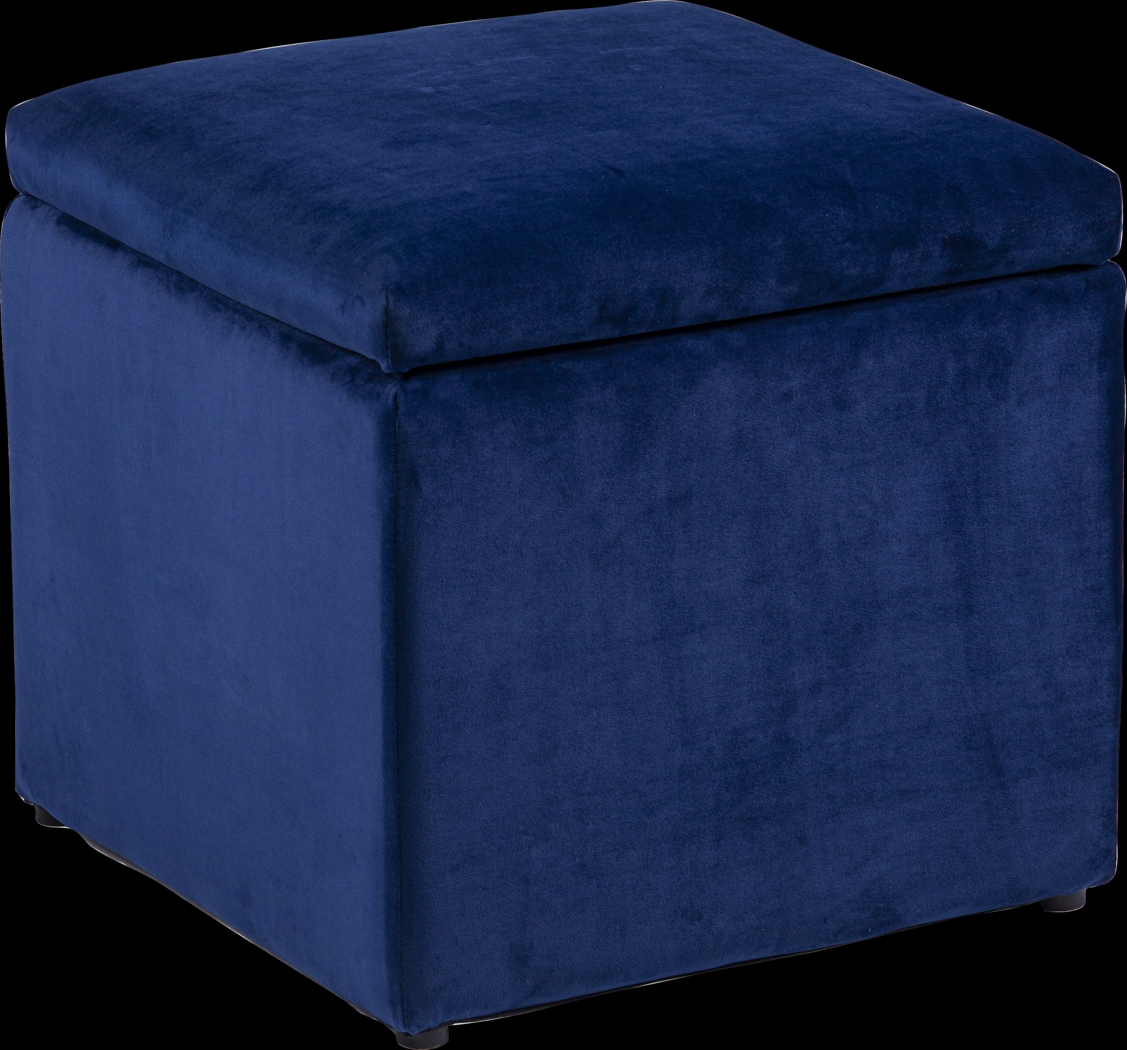 Tamassee Navy Ottoman - Thumbnail - Image 1