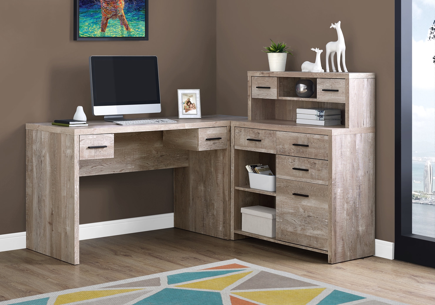 Tambec Taupe Desk - Thumbnail - Image 2