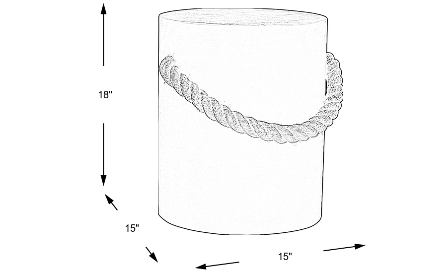 Dimension Image. Please refer to the Dimension Tab on this page for dimension details.