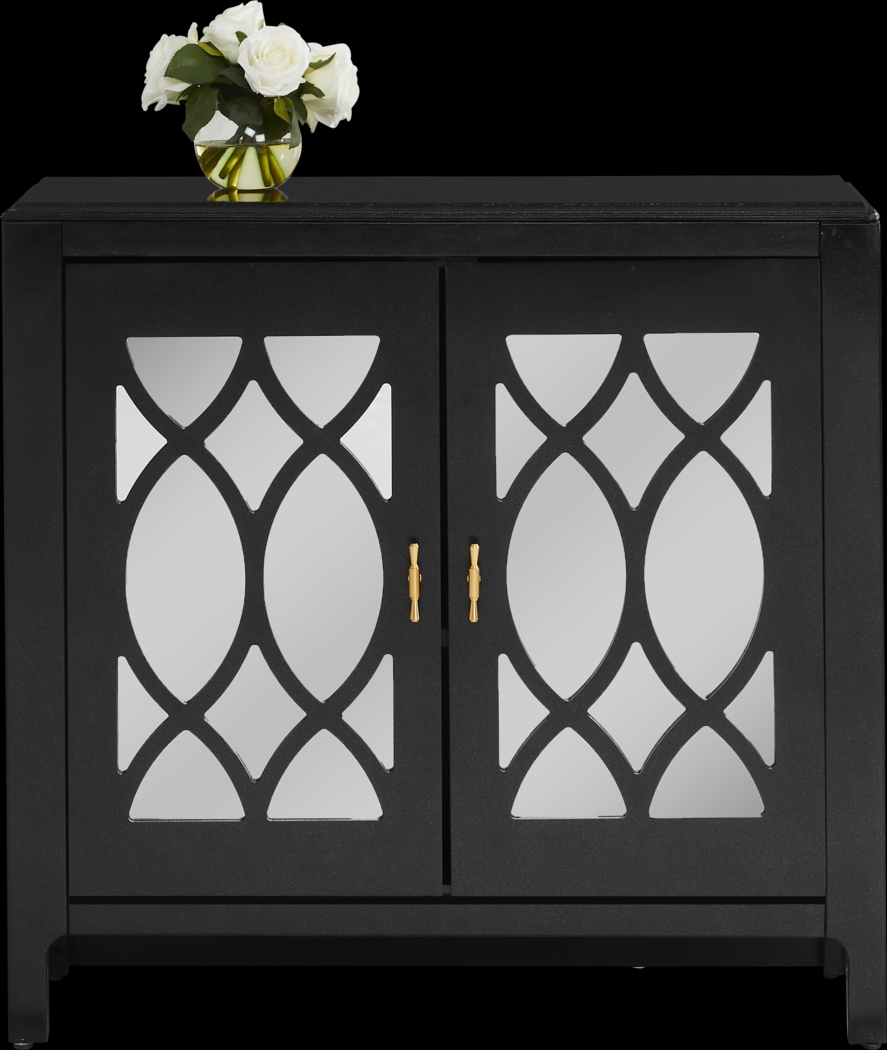Tameran Black 2 Door Accent Cabinet - Thumbnail - Image 2