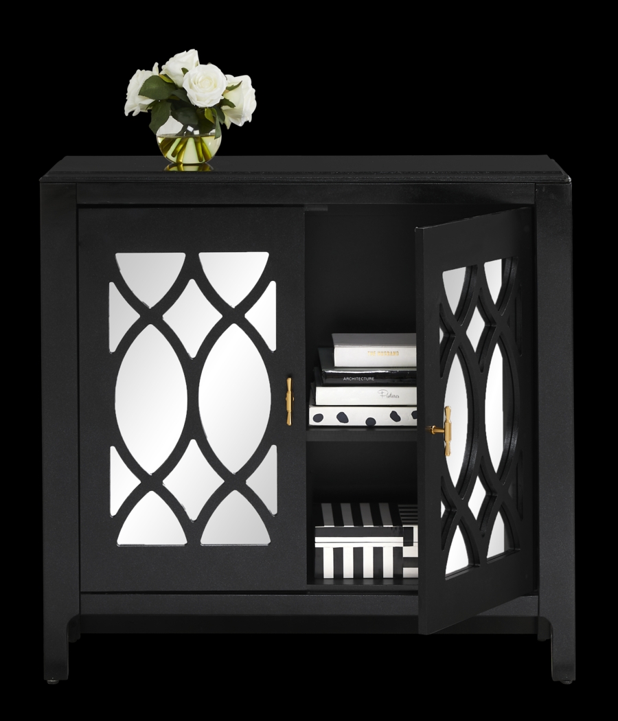 Tameran Black 2 Door Accent Cabinet - Thumbnail - Image 3