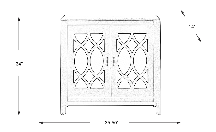 Dimension Image. Please refer to the Dimension Tab on this page for dimension details.
