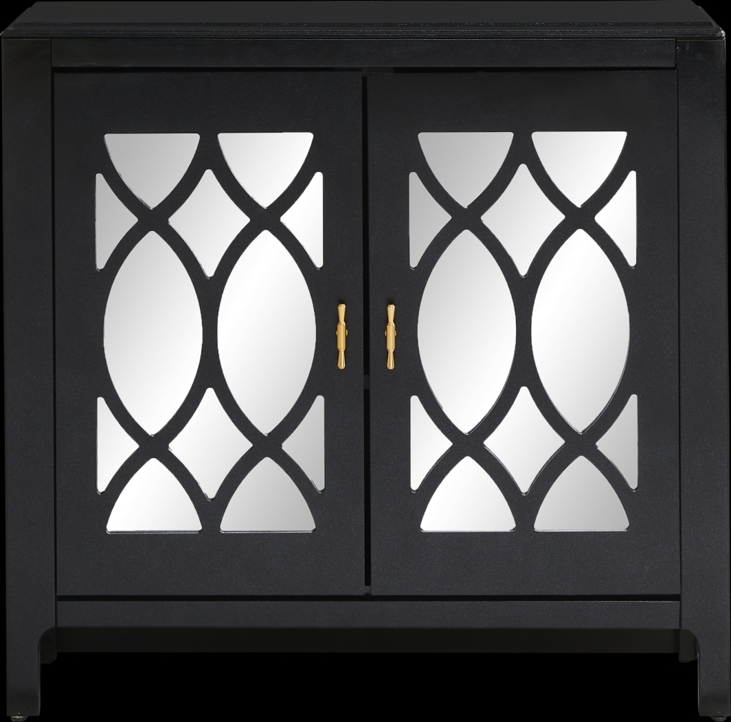 Tameran Black 2 Door Accent Cabinet - Thumbnail - Image 1