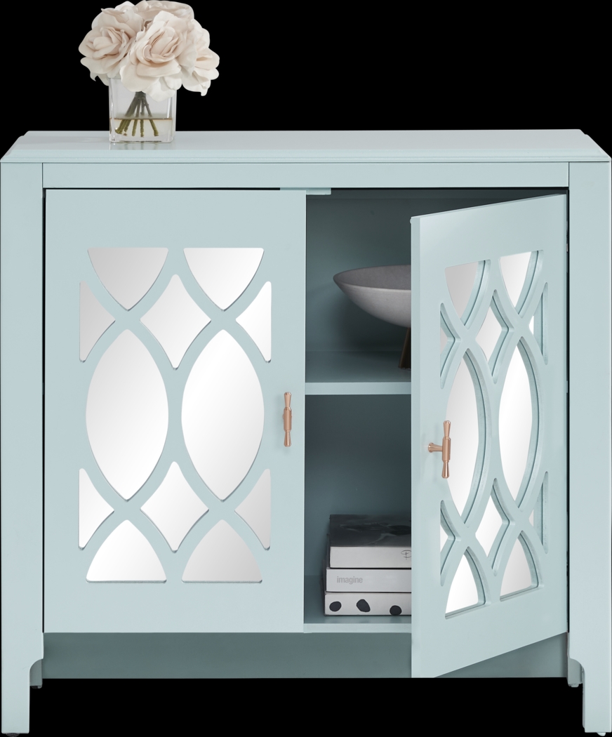 Tameran Blue 2 Door Accent Cabinet - Thumbnail - Image 3